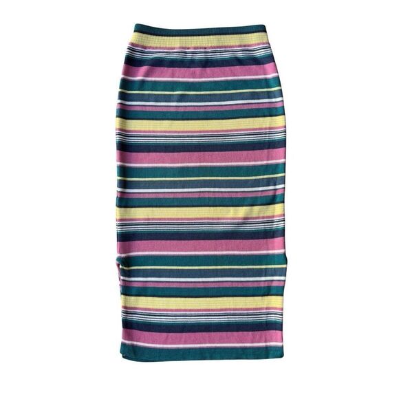 Anthropologie Maeve Iana Striped Multicolored Striped Knit Skirt - Picture 5 of 11
